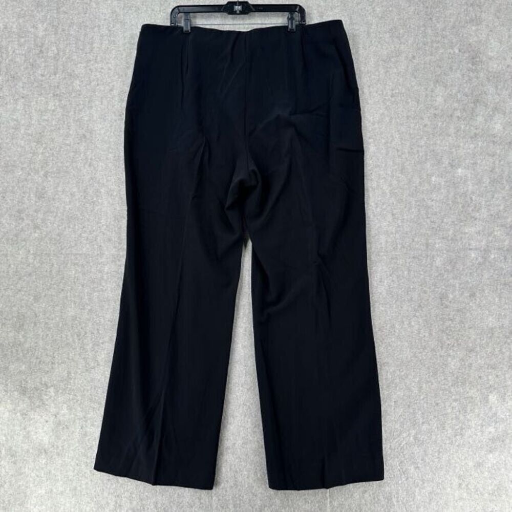 NWT Marc Bouwer Womens Black Dress Pants 2X Trouser Career Pull on Wide Leg - Picture 2 of 7